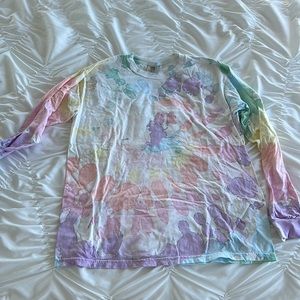 Women’s comfort colors tie-dye long sleeve T-shirt